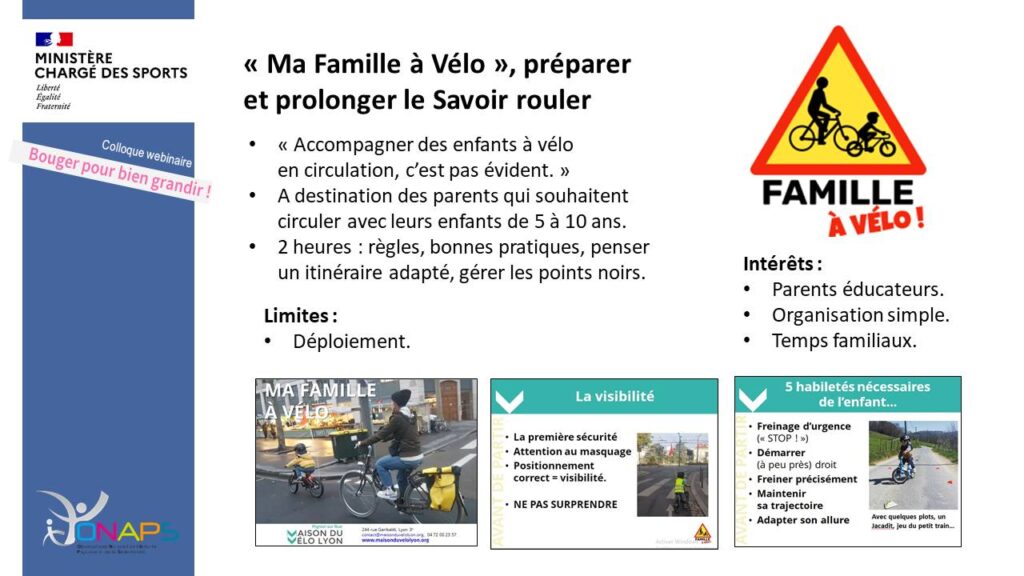 Programme «Ma Famille à vélo»