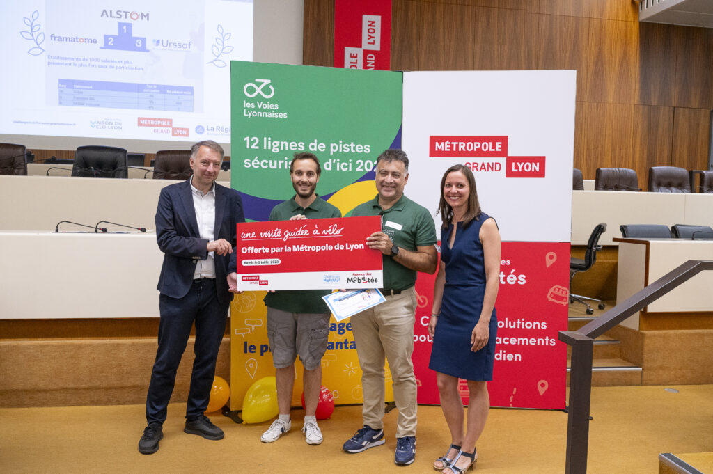 Photo de remise des prix de la métropole de Lyon